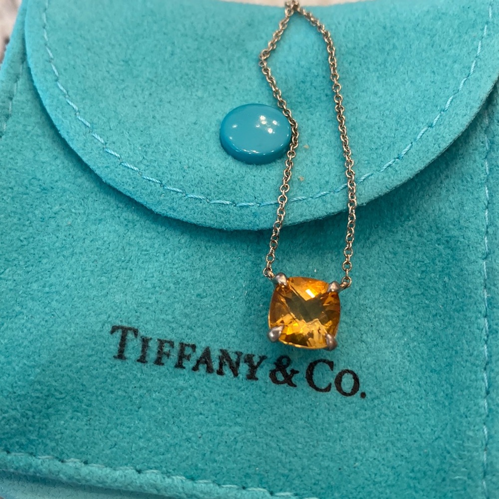 Tiffany & Co. Citrine Gemstone Necklace